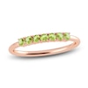 Thumbnail Image 1 of Juliette Maison Natural Peridot Half Eternity Ring 10K Rose Gold