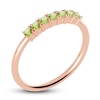 Thumbnail Image 1 of Juliette Maison Natural Peridot Half Eternity Ring 10K Rose Gold