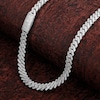 Thumbnail Image 5 of Men's Diamond Cuban Link Chain 19 ct tw Round Necklace 10K White Gold 22&quot;