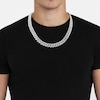 Thumbnail Image 4 of Men's Diamond Cuban Link Chain 26-3/4 ct tw Round Necklace 10K Yellow Gold 22&quot;