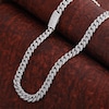 Thumbnail Image 5 of Men's Diamond Cuban Link Chain 26-3/4 ct tw Round Necklace 10K Yellow Gold 22&quot;