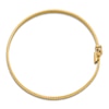 Thumbnail Image 2 of Diamond-Cut Satin Hinged Bangle Bracelet 14K Yellow Gold 7.5&quot;