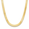 Thumbnail Image 2 of Solid Herringbone Chain Necklace 14K Yellow Gold 20&quot; 10mm