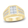 Thumbnail Image 1 of Men's Diamond Wedding Band 2 ct tw Princess/Round 14K Yellow Gold