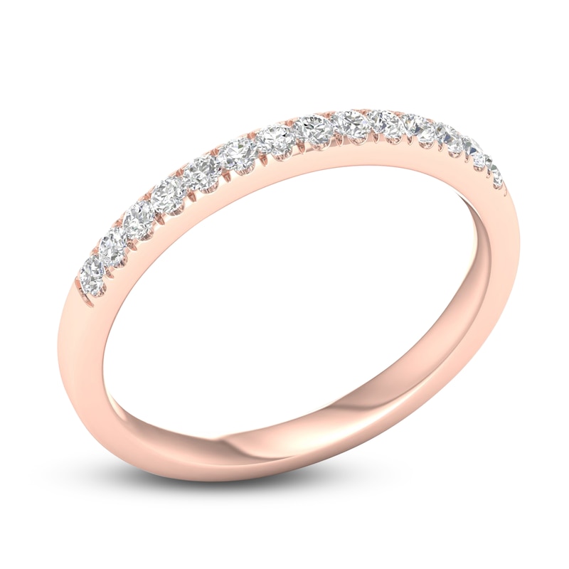 Main Image 2 of Diamond Wedding Band 1/4 ct tw Round 14K Rose Gold