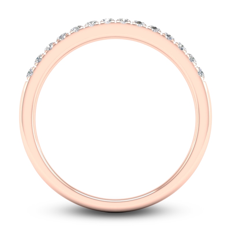 Main Image 4 of Diamond Wedding Band 1/4 ct tw Round 14K Rose Gold