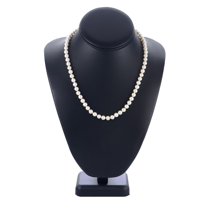 Main Image 4 of Freshwater Cultured Pearl Necklace 14K Yellow Gold 18&quot;