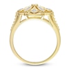 Thumbnail Image 3 of Diamond Lace Ring 1/20 ct tw Round 14K Yellow Gold