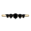 Thumbnail Image 2 of Black Diamond 5-Stone Ring 1/2 ct tw Round 14K Yellow Gold