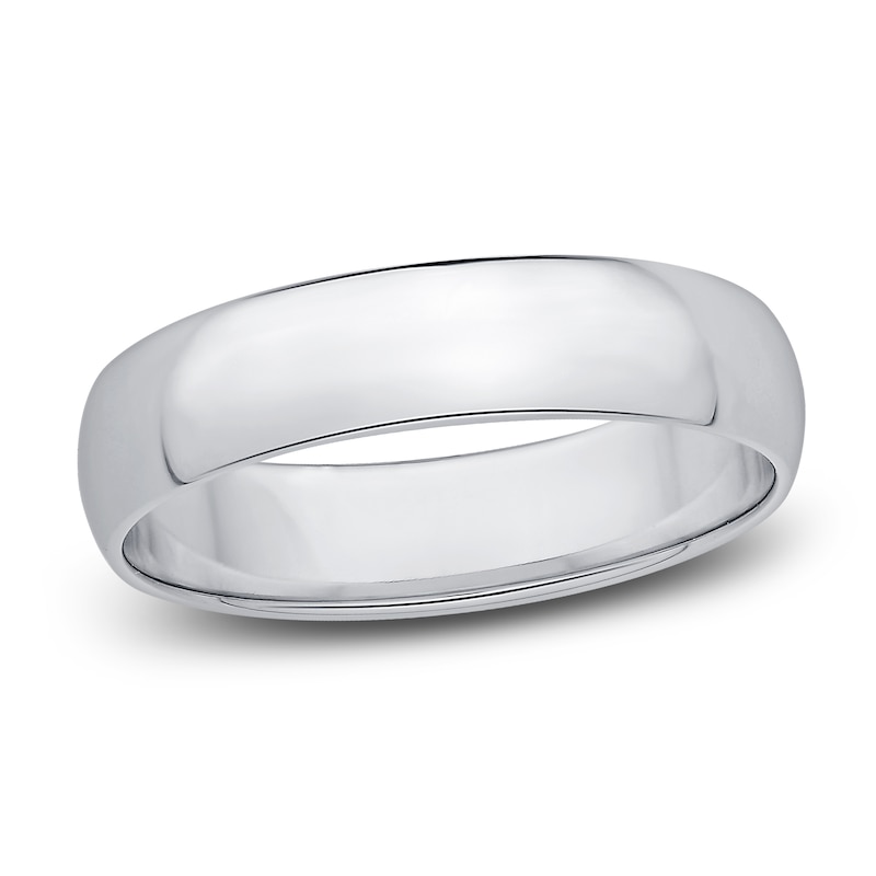 Main Image 1 of Men's High-Polish Wedding Band Platinum 5.0mm