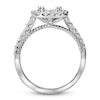 Thumbnail Image 2 of Diamond Engagement Ring Setting 1/2 ct tw Round 14K White Gold