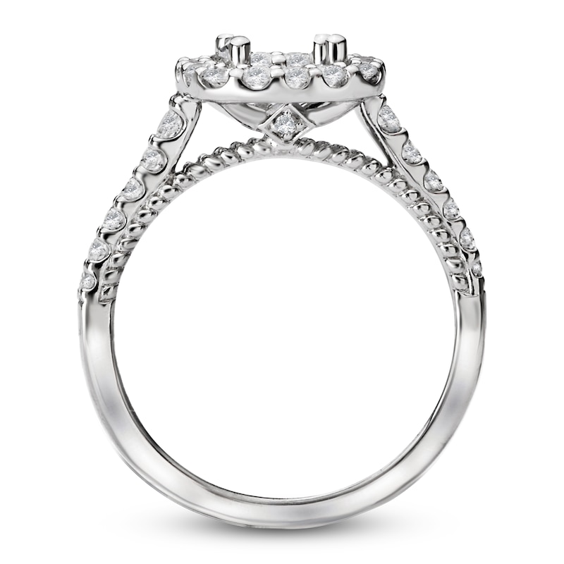 Main Image 2 of Diamond Engagement Ring Setting 1/2 ct tw Round 14K White Gold