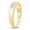 Thumbnail Image 2 of Men's Diamond Wedding Band 1/5 ct tw 14K Yellow Gold