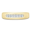 Thumbnail Image 3 of Men's Diamond Wedding Band 1/5 ct tw 14K Yellow Gold