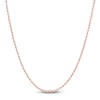 Thumbnail Image 0 of Semi-Solid Glitter Rope Chain Necklace 14K Rose Gold 16" 1.8mm