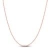 Thumbnail Image 1 of Semi-Solid Glitter Rope Chain Necklace 14K Rose Gold 18&quot; 1.8mm