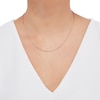 Thumbnail Image 2 of Semi-Solid Glitter Rope Chain Necklace 14K Rose Gold 18&quot; 1.8mm