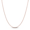 Thumbnail Image 0 of Semi-Solid Glitter Rope Chain Necklace 14K Rose Gold 22" 1.8mm