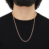 Thumbnail Image 2 of Semi-Solid Glitter Rope Chain Necklace 14K Rose Gold 22" 1.8mm