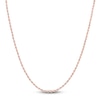 Thumbnail Image 1 of Semi-Solid Glitter Rope Chain Necklace 14K Rose Gold 24&quot; 1.8mm