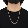 Thumbnail Image 3 of Semi-Solid Glitter Rope Chain Necklace 14K Rose Gold 24&quot; 1.8mm