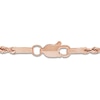 Thumbnail Image 4 of Semi-Solid Glitter Rope Chain Necklace 14K Rose Gold 24&quot; 1.8mm