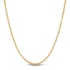 Thumbnail Image 1 of Semi-Solid Glitter Rope Chain Necklace 14K Yellow Gold 16&quot; 2mm