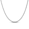 Thumbnail Image 0 of Semi-Solid Glitter Rope Chain Necklace 14K White Gold 24" 2mm