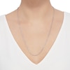 Thumbnail Image 2 of Semi-Solid Glitter Rope Chain Necklace 14K White Gold 24" 2mm