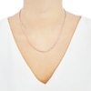 Thumbnail Image 2 of Semi-Solid Glitter Rope Chain Necklace 14K Rose Gold 30&quot; 2.4mm