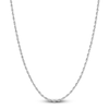 Thumbnail Image 0 of Semi-Solid Glitter Rope Chain Necklace 14K White Gold 18" 2.4mm