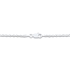 Thumbnail Image 1 of Semi-Solid Glitter Rope Chain Necklace 14K White Gold 18" 2.4mm