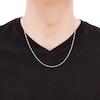 Thumbnail Image 3 of Semi-Solid Glitter Rope Chain Necklace 14K White Gold 18" 2.4mm
