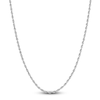 Thumbnail Image 1 of Semi-Solid Glitter Rope Chain Necklace 14K White Gold 20&quot; 2.4mm