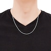 Thumbnail Image 4 of Semi-Solid Glitter Rope Chain Necklace 14K White Gold 20&quot; 2.4mm