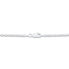 Thumbnail Image 2 of Semi-Solid Glitter Rope Chain Necklace 14K White Gold 22&quot; 2.4mm