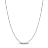 Thumbnail Image 1 of Semi-Solid Glitter Rope Chain Necklace 14K White Gold 30&quot; 2.4mm