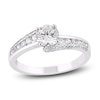 Thumbnail Image 0 of Round-Cut Diamond Bypass Engagement Ring 1 ct tw 14K White Gold