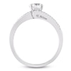 Thumbnail Image 1 of Round-Cut Diamond Bypass Engagement Ring 1 ct tw 14K White Gold