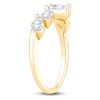 Thumbnail Image 2 of Lab-Created Marquise and Pear Diamond Anniversary Ring 1 ct tw 14K Yellow Gold