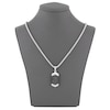 Thumbnail Image 4 of Men's Black & White Diamond Hexagon Necklace 1/3 ct tw Stainless Steel & Black Ion Plating 24&quot;