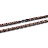 Thumbnail Image 2 of Men's Satin-Finish Link Necklace Brown & Black Ion-Plated Stainless Steel 24&quot;