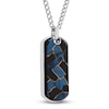 Thumbnail Image 2 of Men's Multicolor Enamel Dog Tag Necklace Stainless Steel 24&quot;