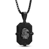 Thumbnail Image 2 of Men's Black Diamond Eagle Necklace 3/4 ct tw Black Ion-Plated Stainless Steel 24&quot;