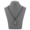 Thumbnail Image 4 of Men's Black Diamond Eagle Necklace 3/4 ct tw Black Ion-Plated Stainless Steel 24&quot;