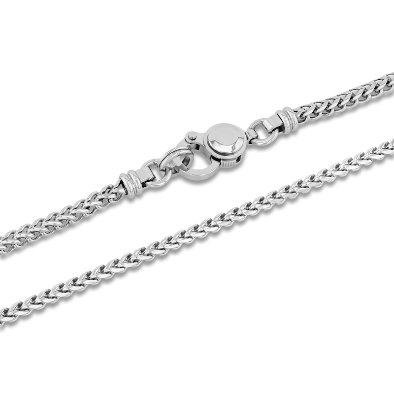 Main Image 2 of Franco Chain Necklace 4mm Stainless Steel 24&quot;