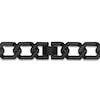 Thumbnail Image 2 of Men's Black Diamond Link Necklace 4 ct tw Black Ion-Plated Stainless Steel 20"