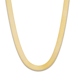 Herringbone Chain Necklace 5.53mm 10K Yellow Gold 20&quot;