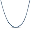 Thumbnail Image 1 of Men's Foxtail Chain Necklace 4mm Blue Ion-Plated Stainless Steel 20&quot;