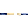 Thumbnail Image 3 of Men's Foxtail Chain Necklace 4mm Blue & Yellow Ion-Plated Stainless Steel 22&quot;